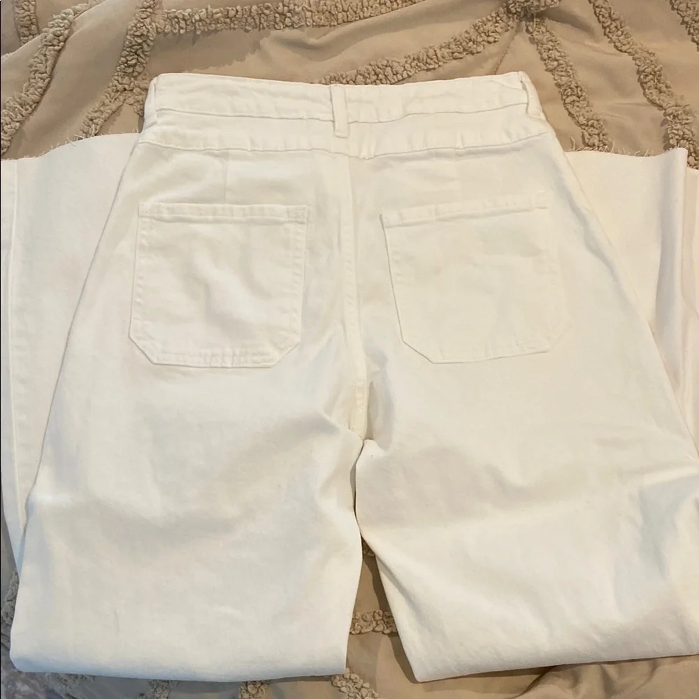 Just USA White Flare Wide Leg Jeans - Picture 5 of 5